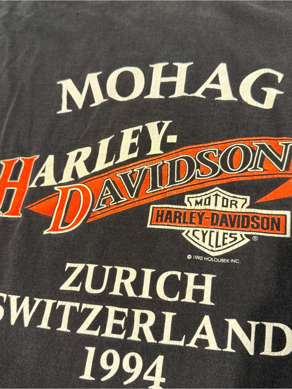 Vintage Harley Davidson Paul Smith tee shirt black 90s men’s XL Holoubek - Picture 10 of 11
